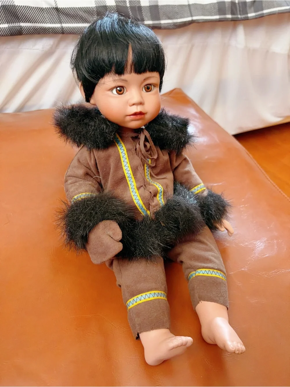 1993 Danbury Mint Children of the North Patricia Wall Eskimo- Artist Doll MISKA